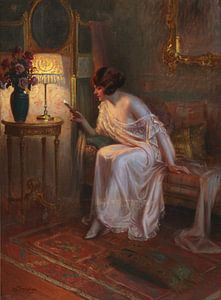 Die Eintrittskarte, Delphin Enjolras (1857-1945) von Atelier Liesjes