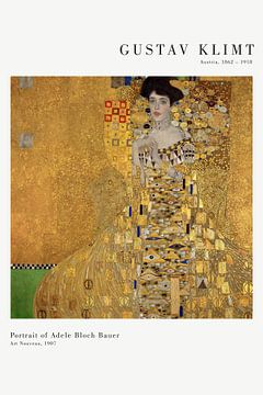 Gustav Klimt - The Portrait of Adele Bloch Bauer by Old Masters