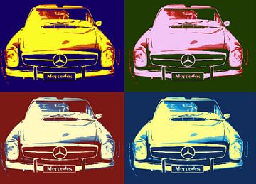Mercedes collage by Nicky`s Prints