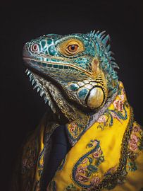 Drachen-Gentleman - Mystische Kreatur in asiatischer Pracht von MArt