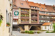 vakwerkhuizen van de Krämerbrücke in Erfurt van Gunter Kirsch thumbnail
