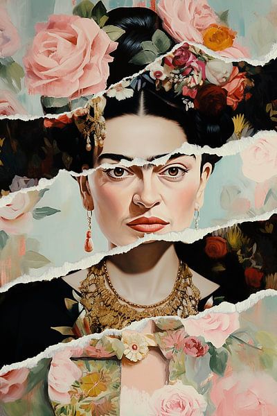 Collage von Frida: "Fragmentierte Schönheit" von Color Square