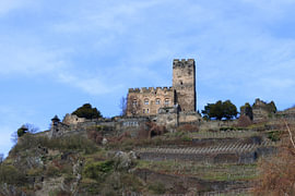 Burg Gutenfels zu Kaub im UNESCO Welterbe Oberes Mittelrheintal von Helmut Martin - The Art of Stone - Steinkunst & Photographie