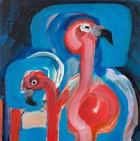Fleurige Flamingo's