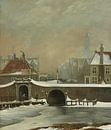 Peinture d'Amsterdam La porte de la fenêtre à Amsterdam par Schilderijen Nu Aperçu