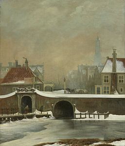 Amsterdam schilderij Het Raampoortje in Amsterdam