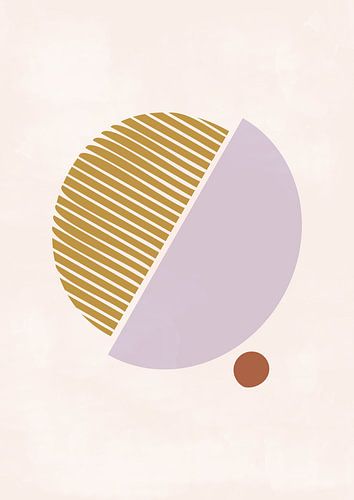 Halbe Teile Ocker und Flieder