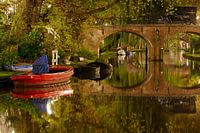 Oudegracht in Utrecht met Geertebrug