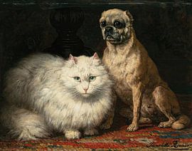 Henriëtte Ronner-Knip - Twee vrienden