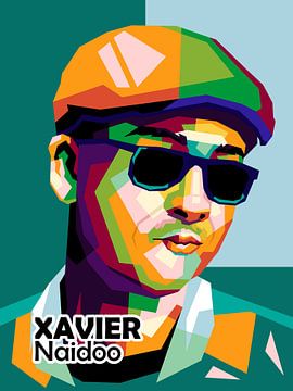 Xavier Naidoo in geweldige pop-art van miru arts