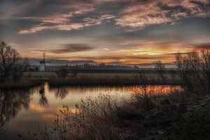 Schöner Sonnenaufgang bei De Marsch(Windmühle)
