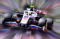 Mick Schumacher - Haas Formula One 2021 van DeVerviersBelgium thumbnail