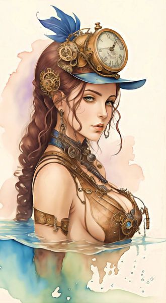 Steampunk Woman X von DeVerviersBelgium