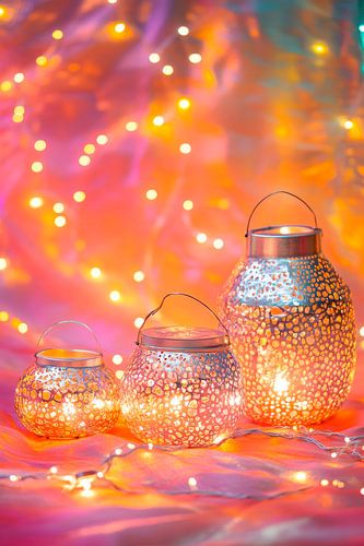 Magische lichtjes in een glas