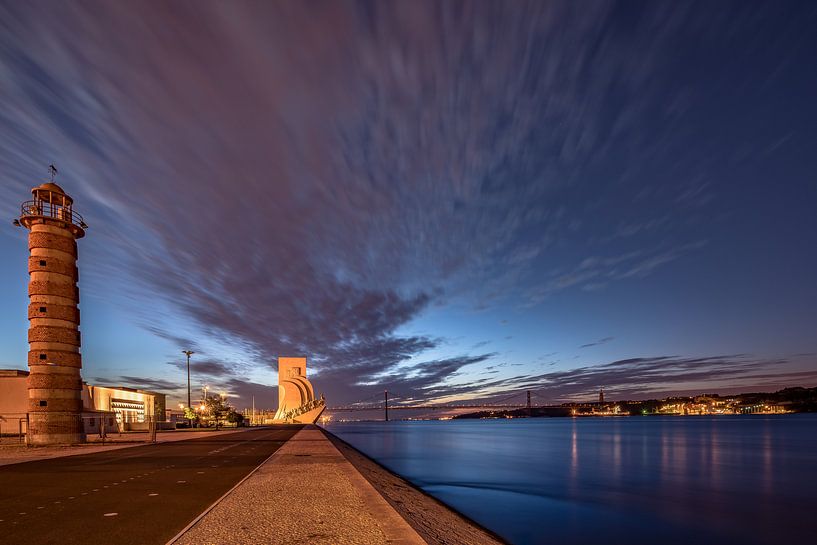 Zonsopgang in Lissabon van Achim Thomae