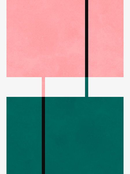 Overlappende vormen 3 van Vitor Costa