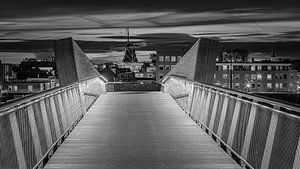 Delfzijl's Diekloper in Schwarz und Weiß