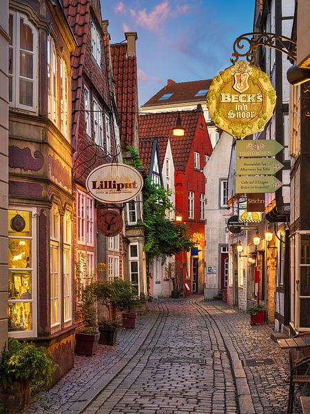 Quartier historique de Schnoor à Brême, Allemagne par Michael Abid