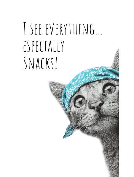 Cool Cat - The Observer by Melanie Viola