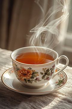 boire une tasse de thé chaud sur Egon Zitter
