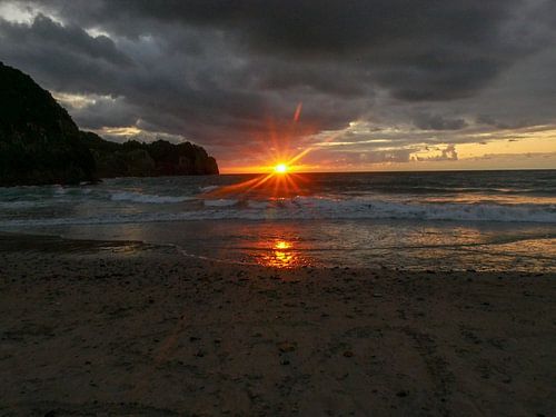 Coucher de soleil sombre