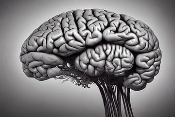 Model van het menselijk brein, illustratie van Animaflora PicsStock