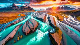 Droomlandschap met rivier