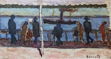 Promenade langs de rivier, Pierre Bonnard, 1919 van Atelier Liesjes