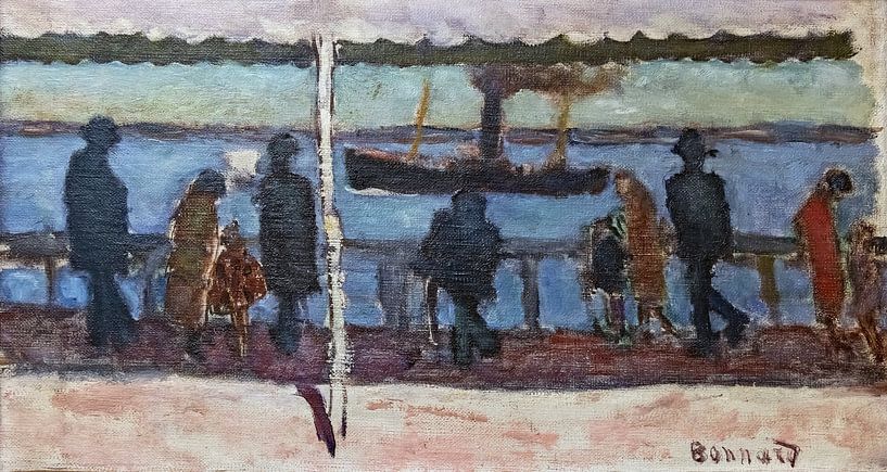 Promenade entlang des Flusses, Pierre Bonnard, 1919 von Atelier Liesjes