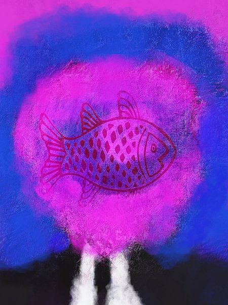 The fish in man's head von Gabi Hampe