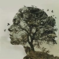 Girl in tree