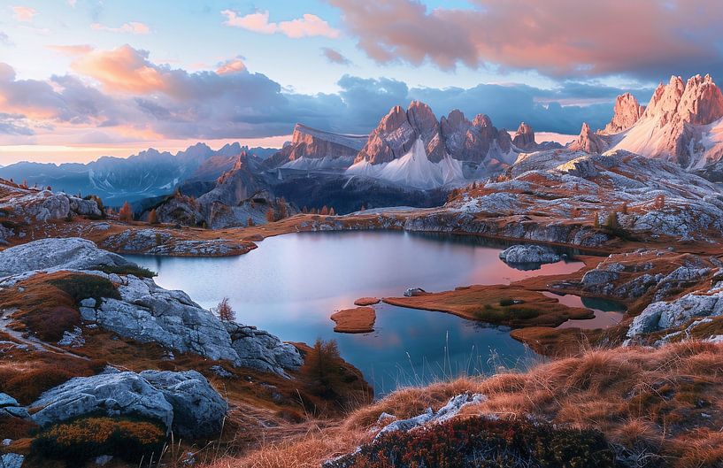 Zauber des Bergmorgens von fernlichtsicht