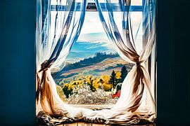 Sichtfenster auf eine schöne Landschaft von Egon Zitter
