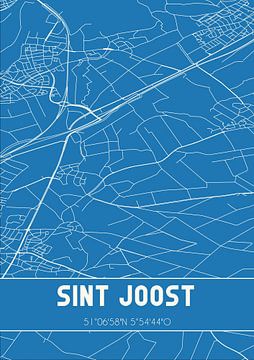 Blauwdruk | Landkaart | Sint Joost (Limburg) van Rezona