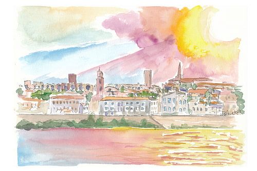 Arles historique avec vue sur la vieille ville