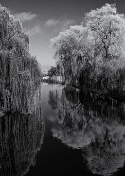 Paysage fluvial en hiver sur Frank Andree