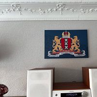 Klantfoto: Het wapen van Amsterdam  van Fela de Wit, op HD Metal