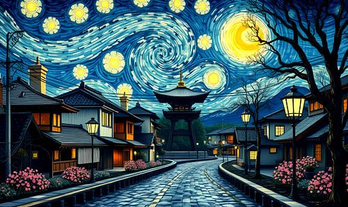 japanse moderne kunst Van Gogh inspiratie starry night