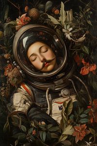 Schlafender Astronaut