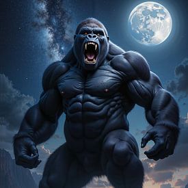 NOXGORATH – Ein gigantischer Gorilla brüllt unter dem Mond und der Milchstraße von INFERAURUM