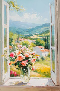 Uitzicht op Toscaans landschap no.2 van Studio BB
