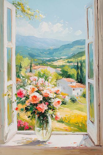 Uitzicht op Toscaans landschap no.2