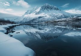 Paysage de montagne en hiver