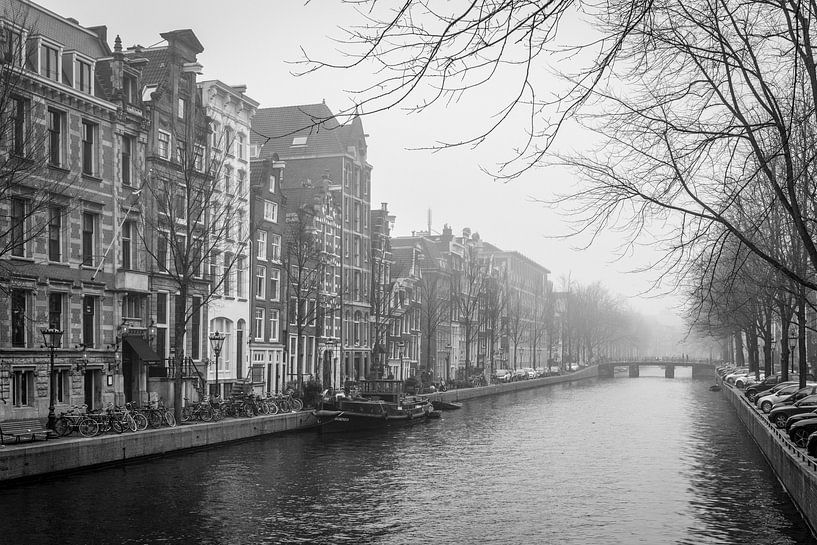 Nebliges Amsterdam von Jeroen de Jongh