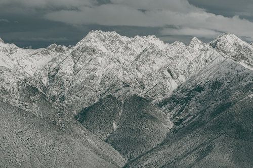 Scène d'hiver dans les Alpes autrichiennes