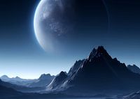 Mond von einem anderen Planeten