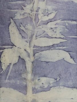 Ecoprint van wilde plant van Liesbeth Bulk
