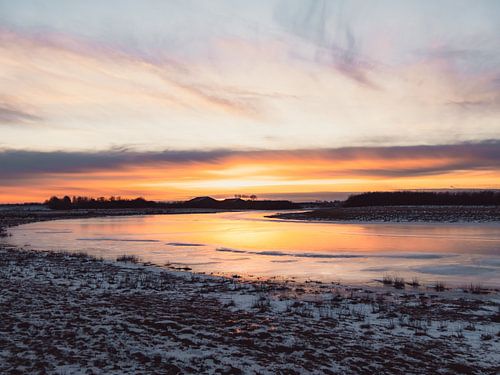 Sunset in the Zeeland polders