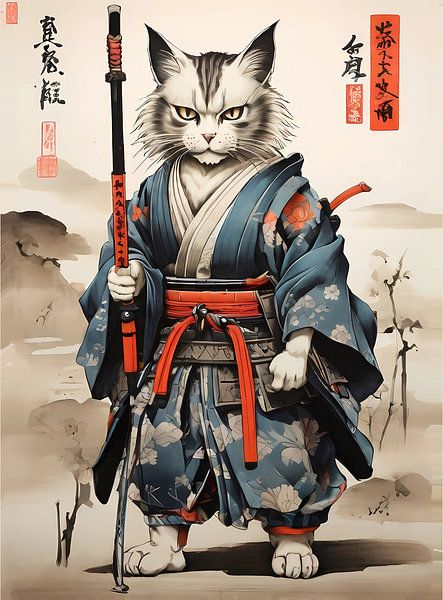 Cat Warrior japonais par VISHAKATIAR