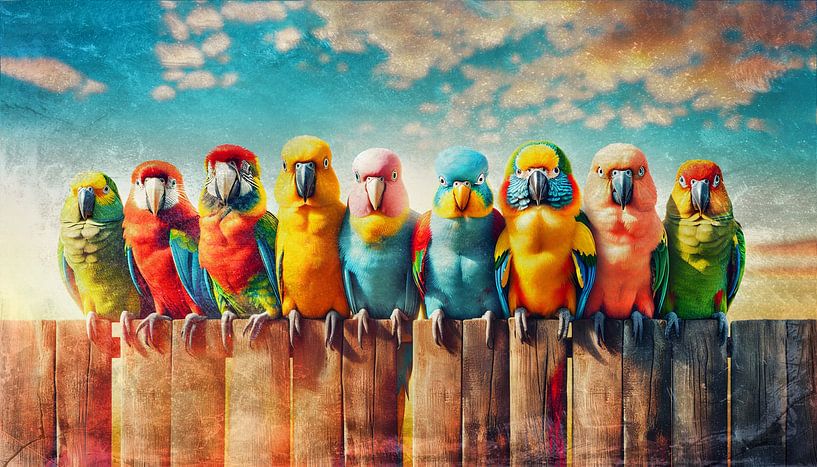 Colourful poultry by Sabine Wagner